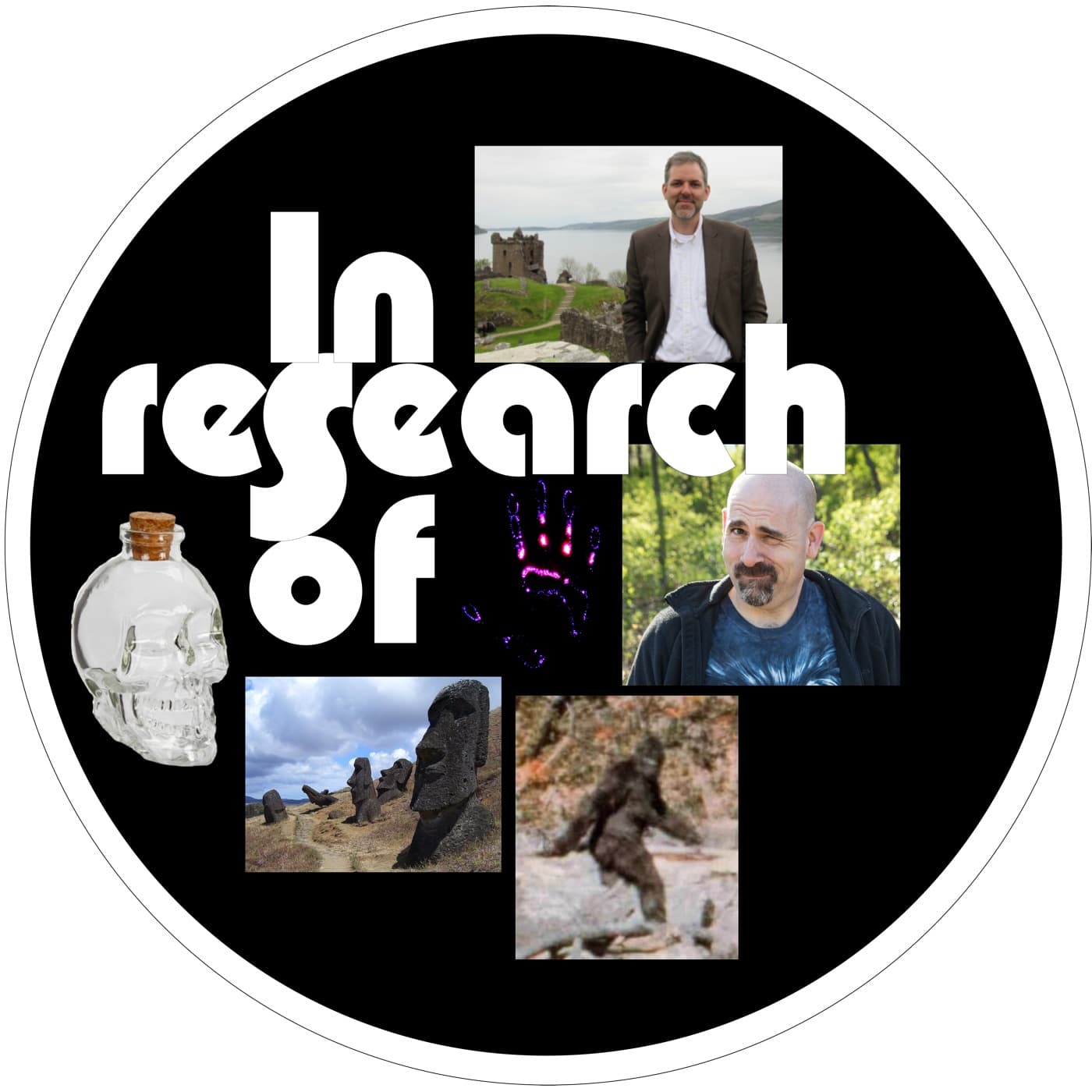 In Research Of podcast artwork