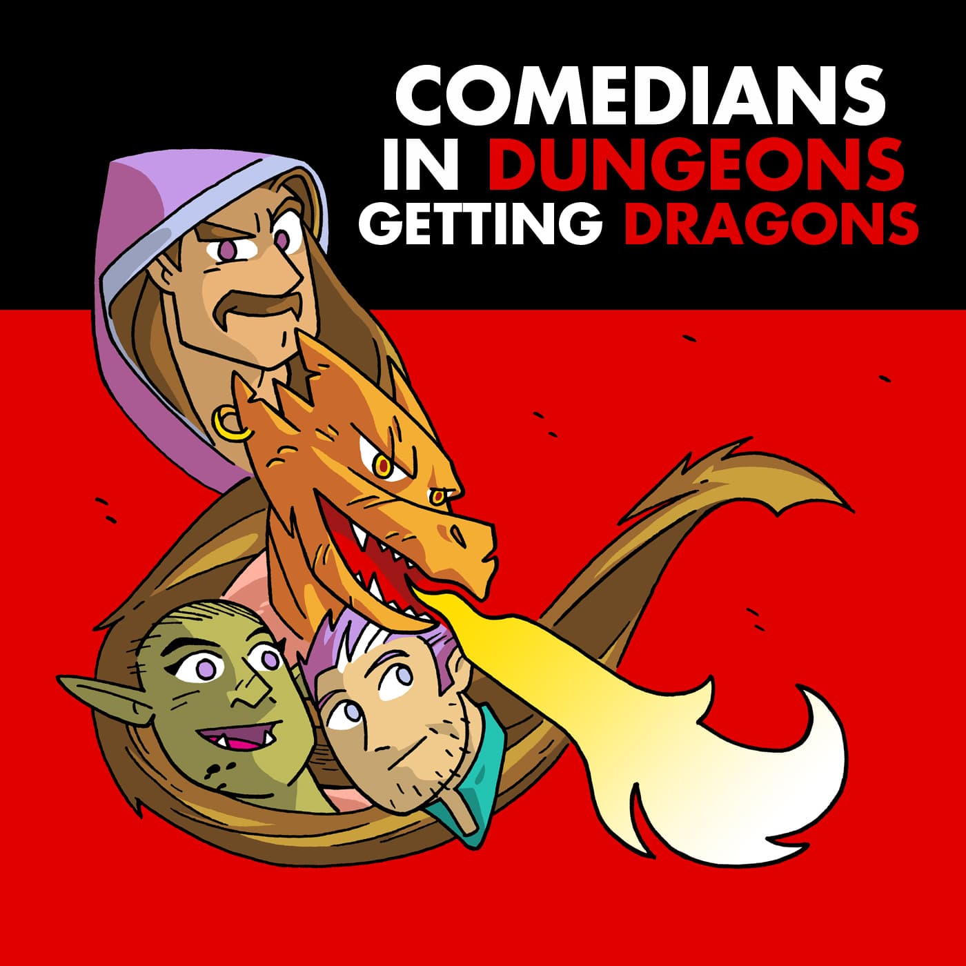 Comedians In Dungeons Getting Dragons podcast artwork