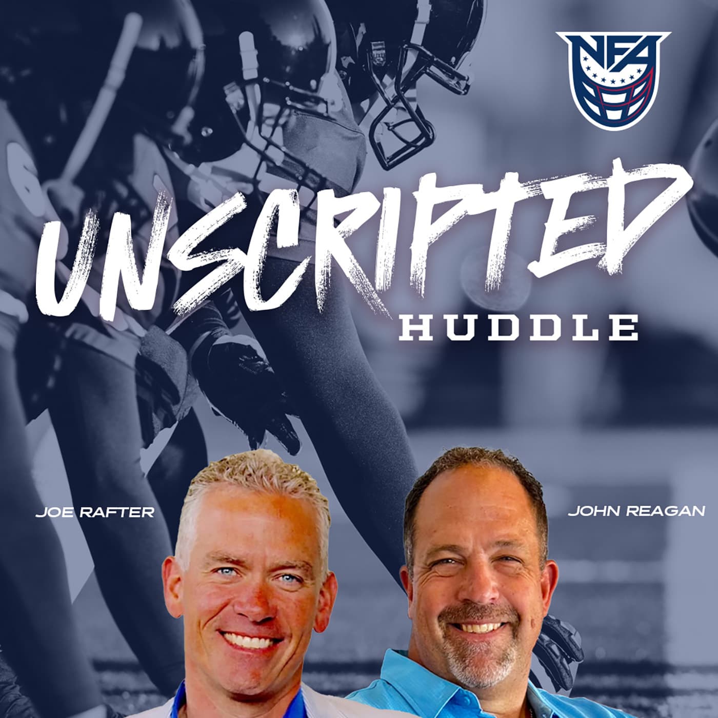 The Unscripted Huddle podcast artwork