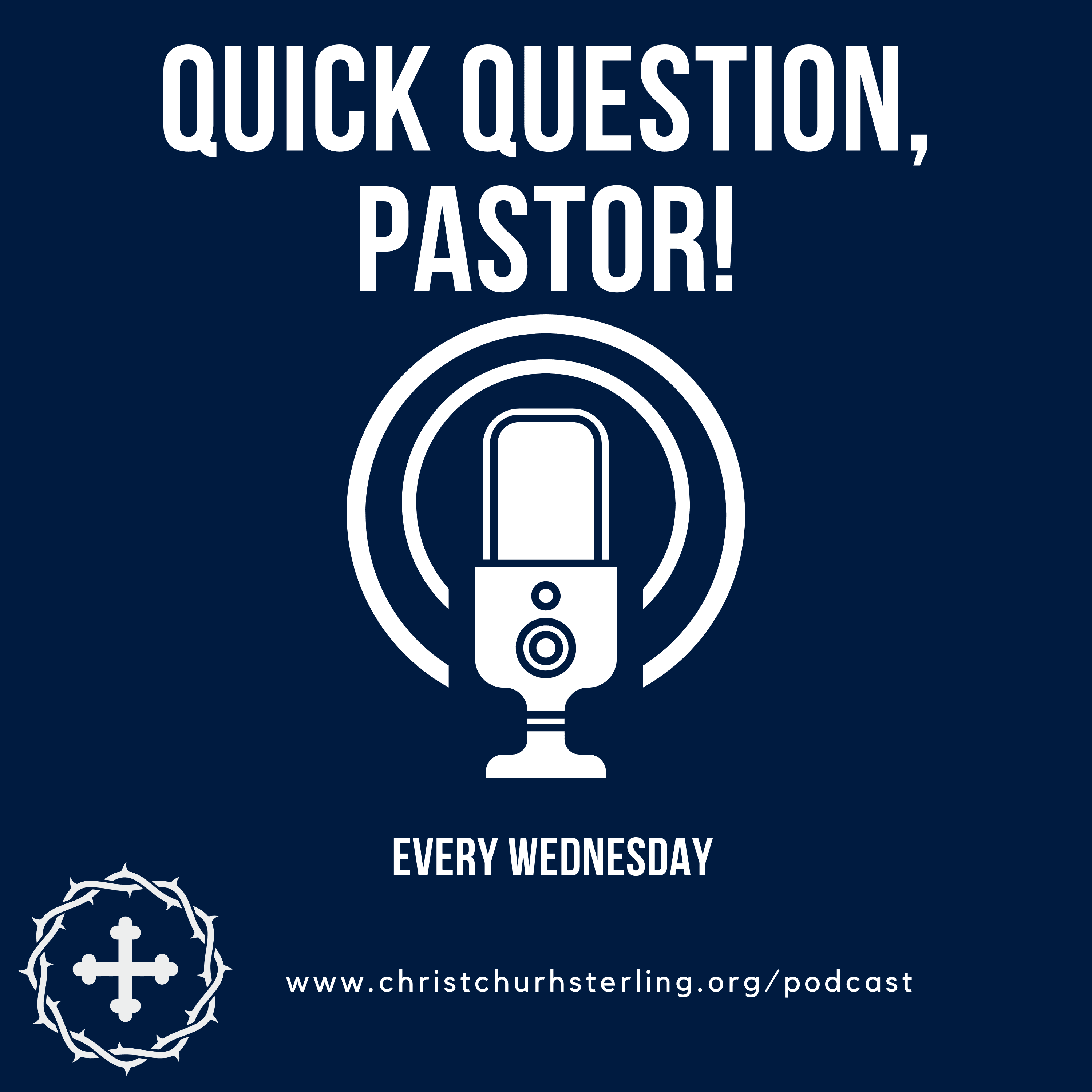 Quick Question, Pastor podcast artwork
