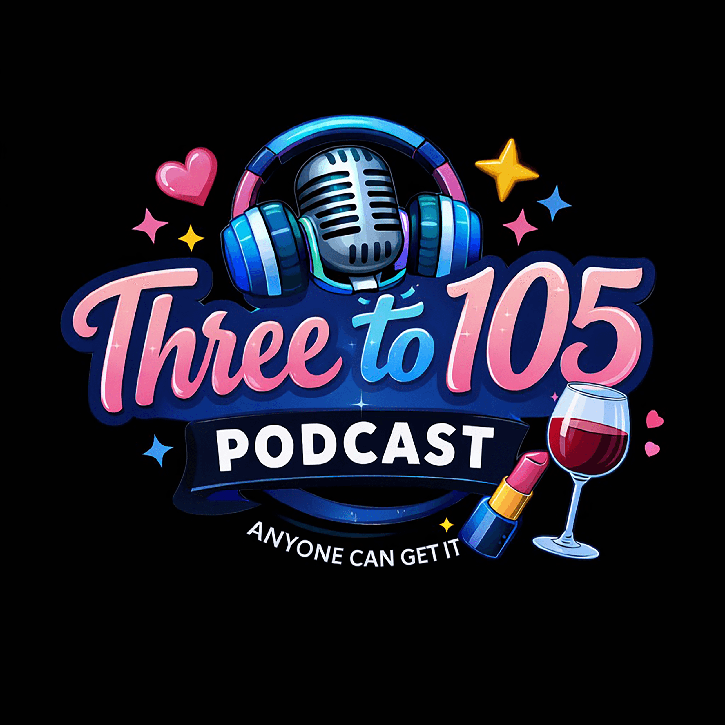 Three to 105 podcast artwork