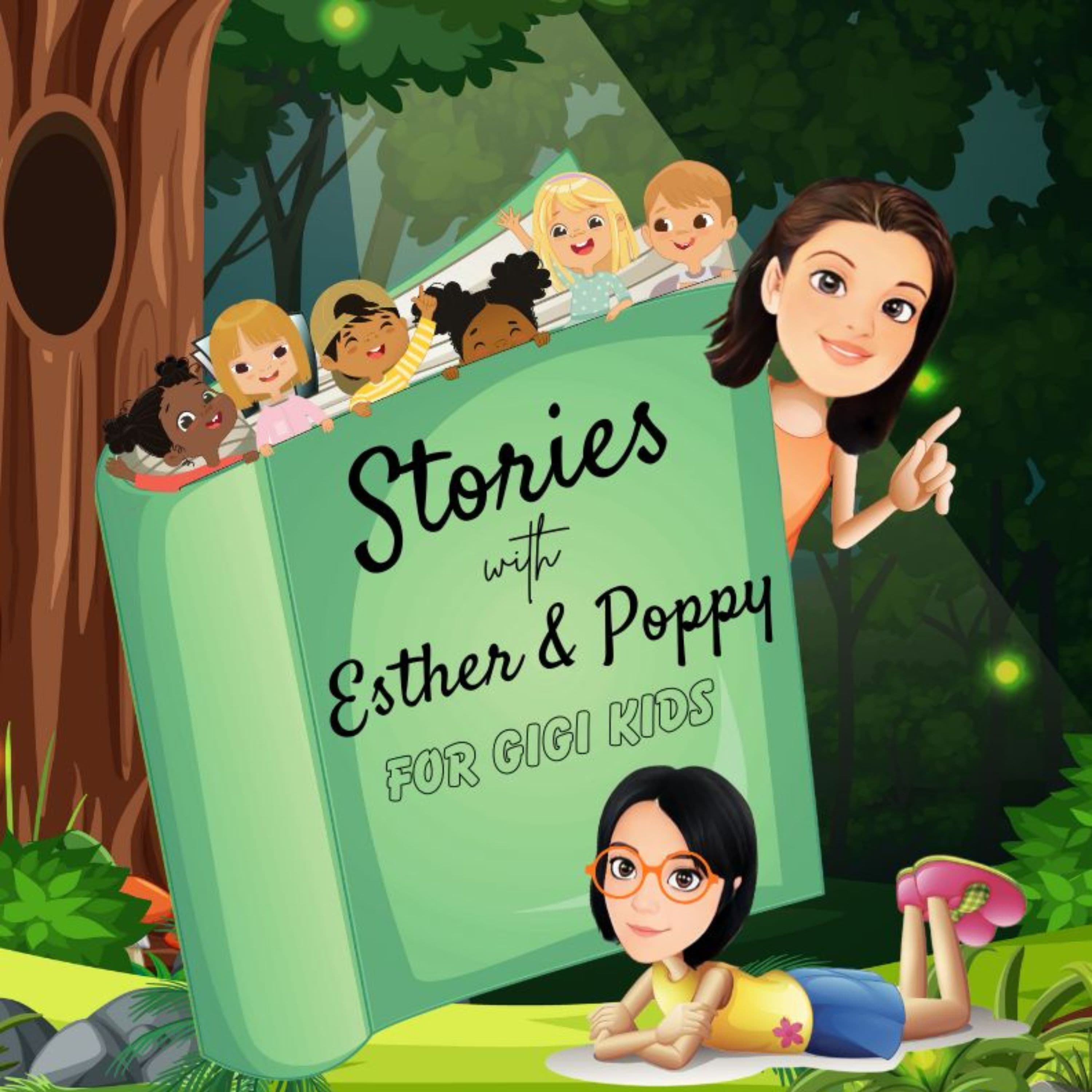 Stories with Esther & Poppy for GIGI Kids podcast artwork