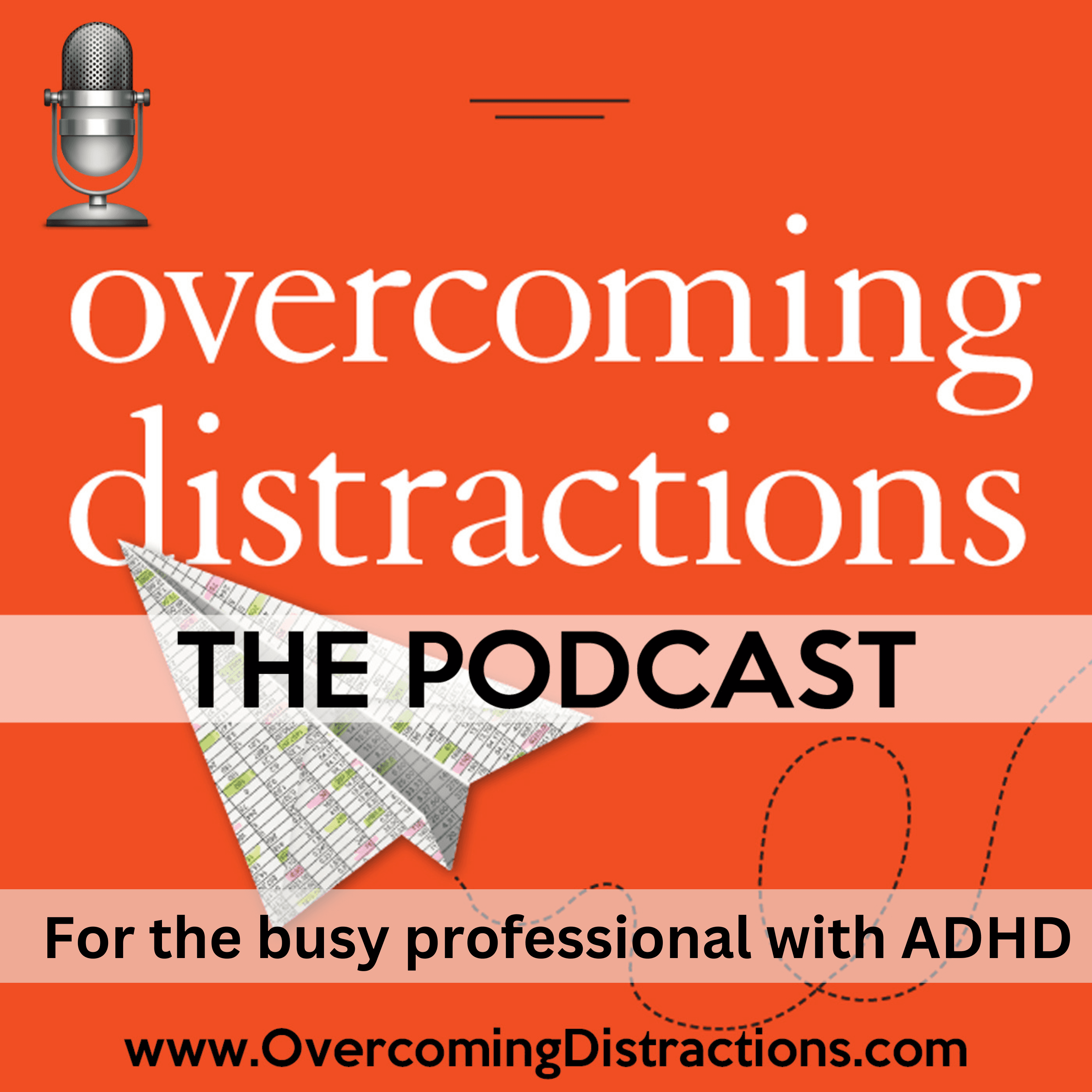 Overcoming Distractions-Thriving with ADHD, ADD podcast artwork
