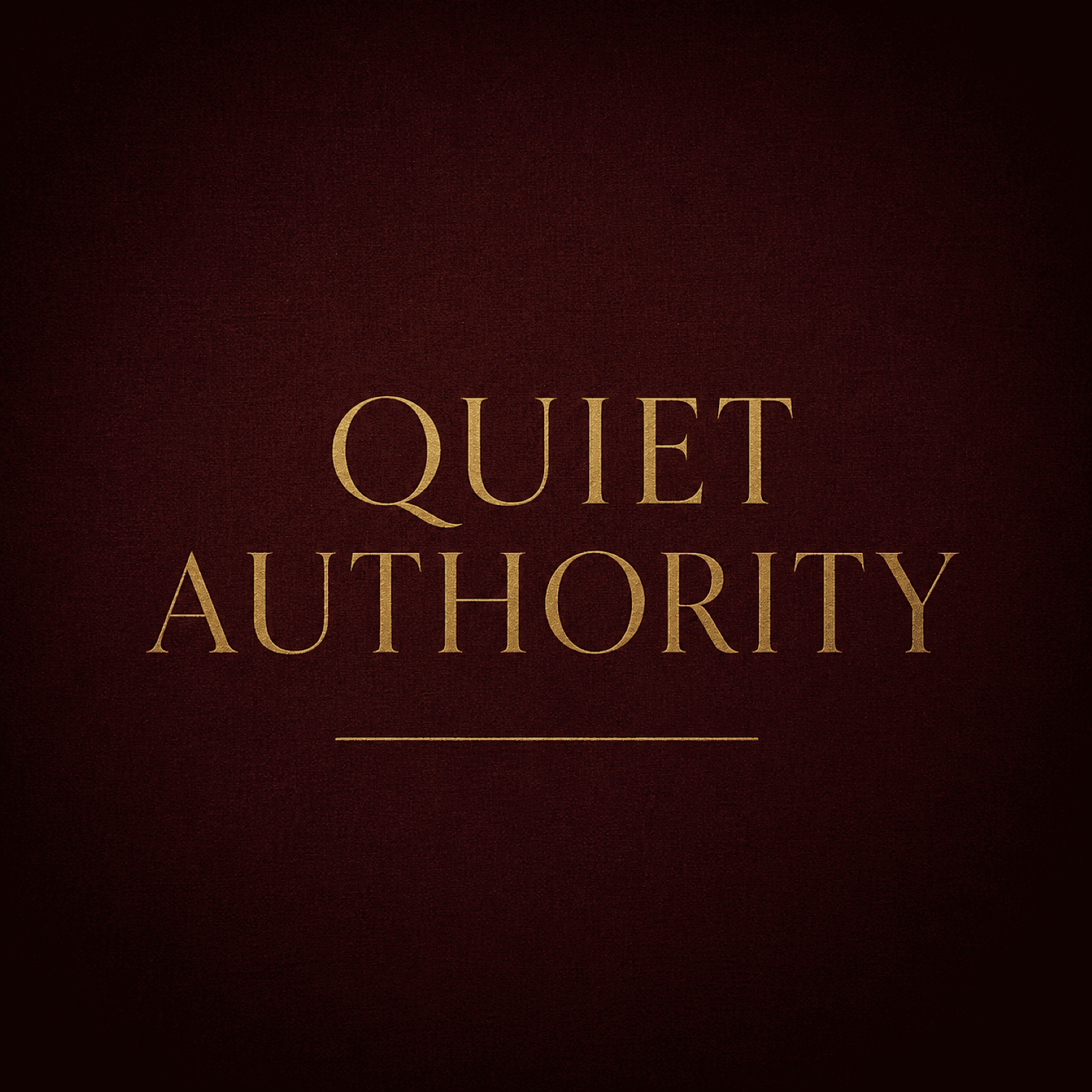 The Quiet Authority podcast artwork