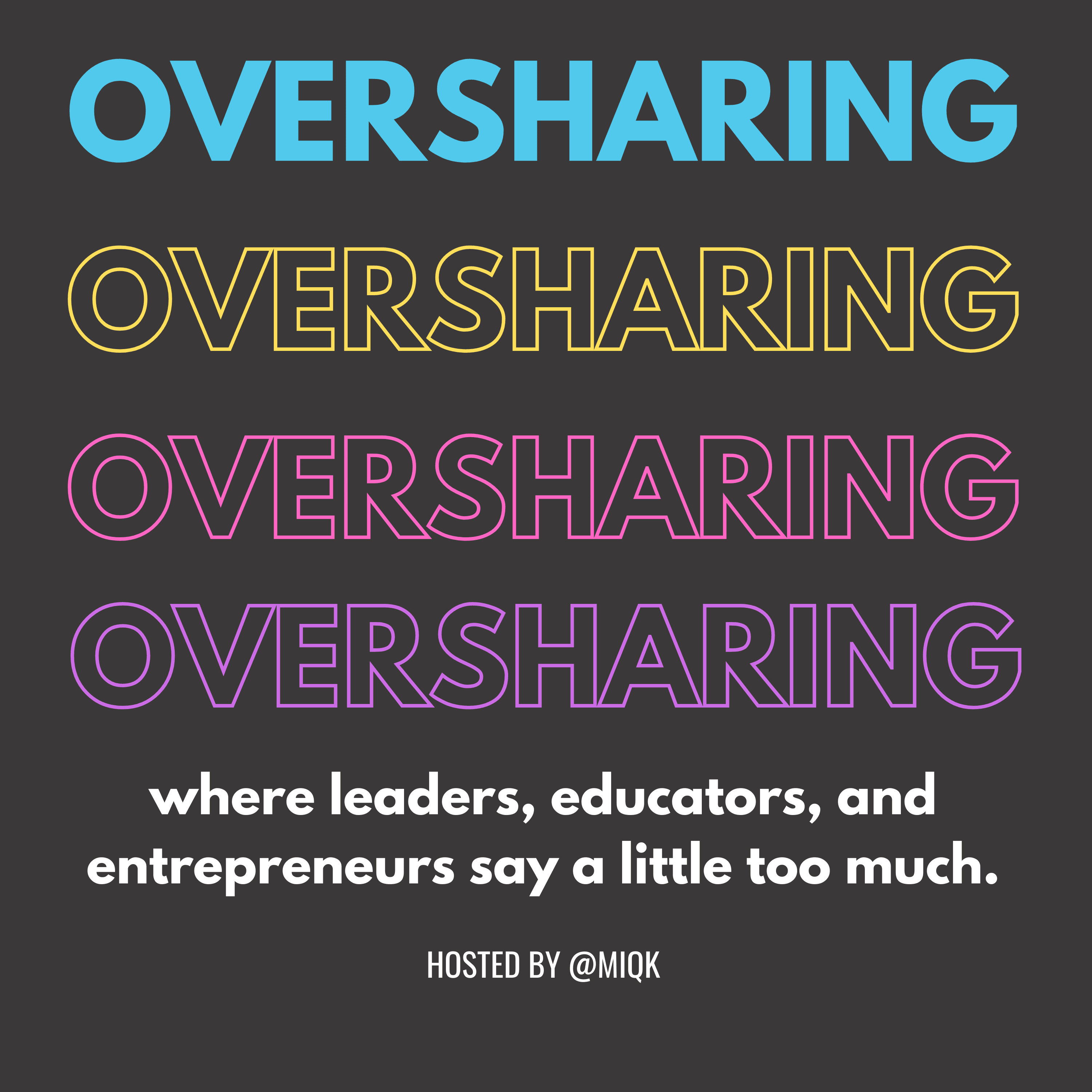 OVERSHARING hosted by Mikhail Alfon podcast artwork