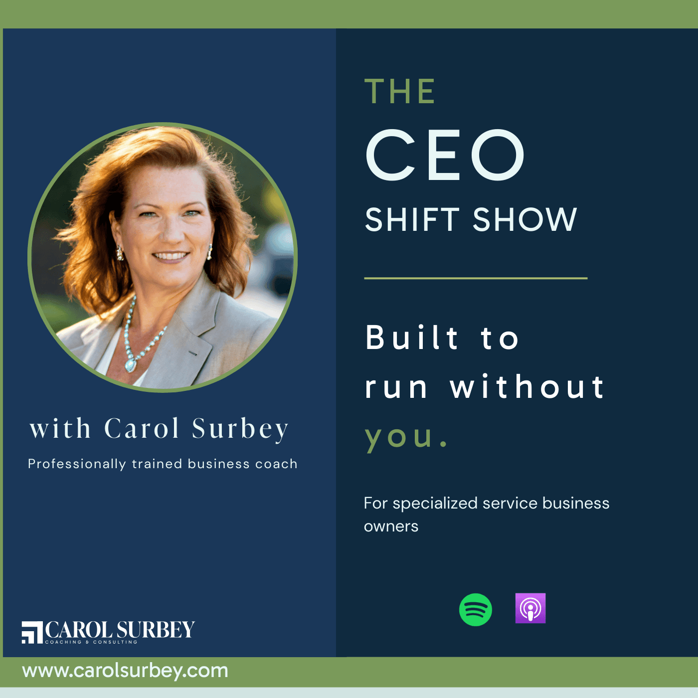 The CEO Shift Show – Built to Run Without You podcast artwork