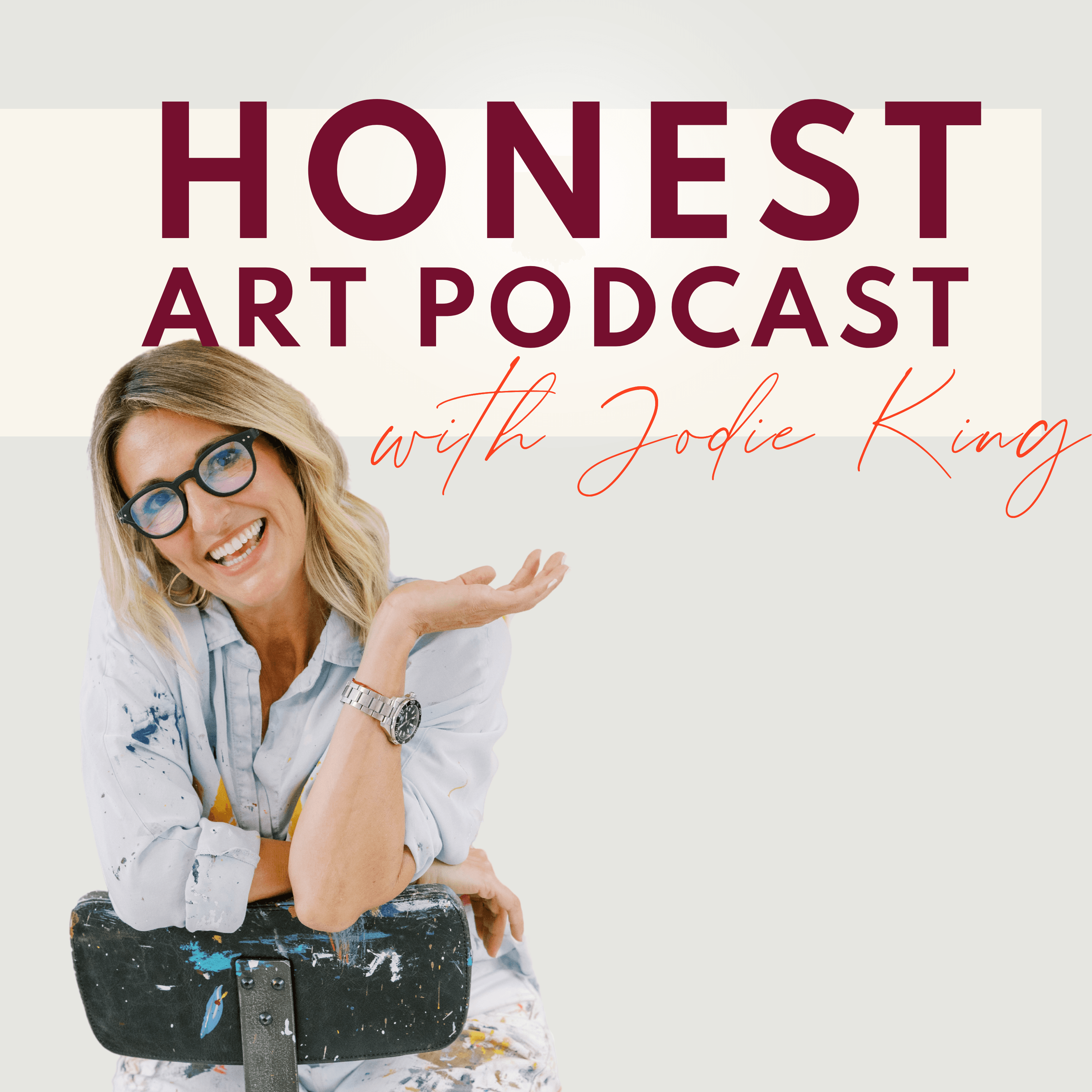 Honest Art Podcast with Jodie King podcast artwork