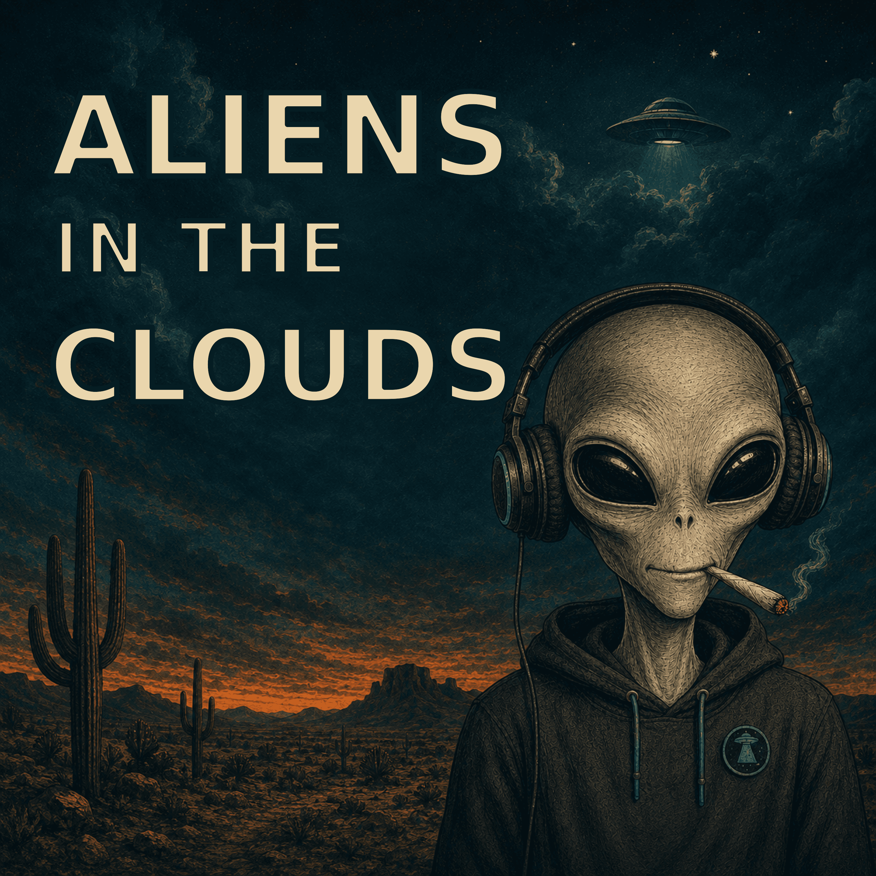 Aliens in the Clouds podcast artwork